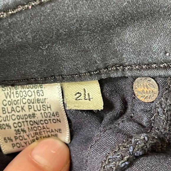 Rag & Bone Black Plush Skinny Stretch Legging Jeans Sz 24 - Picture 9 of 10